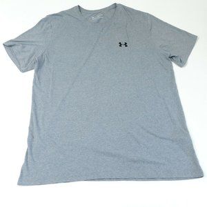 Under Armour Gray Heat Gear Crew Neck Short Sleeve T Shirt Size XXL